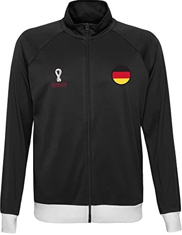 FIFA Herren Offizielle Weltmeisterschaft 2022 Trainingsjacke Deutschland, Schwarz, XL