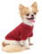 LOPHIPETS 100% Cotton Dog Tee Shirt for Small Dogs Teacup Chihuahua Yorkie Puppy Clothes-Red/S