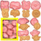 Valentines Day Cookie Cutter Set-8 Pieces Plastic Valentines Cookie Cutters-3D Valentines Cookie Cutter Stamp.