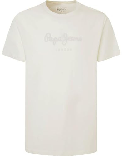 Pepe Jeans Eggo N Camiseta, Beige (Chalk White), S Hombre