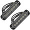 GOSIA 2 x 12 V – 24 V 6 LED-Lichter für Notfälle, Blitz, Auto, Warnung, Stroboskop, Blinklicht, Weiß