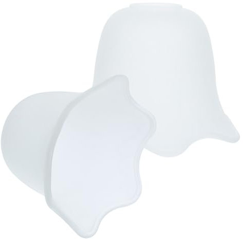 2St Lampenschirm aus Glas lampenschirme für tischlampe weinglas lampenschirm lampenschirme für stehlampen empfindlich Deckenlampe Europa Dekorationen e27 Wandlampe Weiß