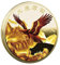 Tsffae Pièce De Monnaie Porte-Bonheur avec Symbole d'aigle, Pièce De Monnaie Commémorative en Métal, Pièce De Collection Créative, Souvenir, Cadeaux De Collection