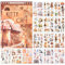 NOTIONSLAND 20 Blatt Scrapbook Stickers Book, 100+ Journaling Aufkleber für Scrapbooking Supplies, PET Ästhetische Vintage Aufkleber für Scrapbooking