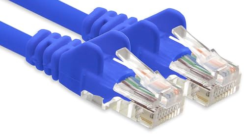 1CONN Netzwerkkabel CAT-6-Kabel RJ45 1x 15 m - Blau