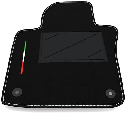 Automatte nur auf der Fahrerseite, 1 Stück, kompatibel mit Volkswagen Golf 5 2003-2009 3-5 Porte | 1 maßgeschneiderter Teppich, Italien-Flagge
