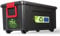 Iris Ohyama, Large plastic storage box, 75L, Garage box, Black, Stackable, Robust snap locks with handles, SIA-75