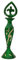 Seven Chakra Tree Beautiful Design Traditional Kohl Pot Surma Dani Brass Vintage Kohl Holder Eyeliner Kajal Holder Pots Antique Wome Make Up Accessories With Surma-4 Tall Green