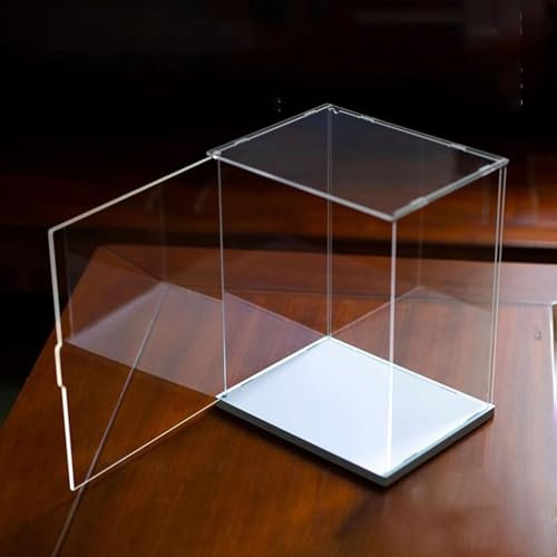 VIIGUIY Acryl Vitrine 100 150 200 250 300 350 400 450 500 Mm Acrylvitrine mit Tür, Vitrine Für Heimwerker und Handwerker, Transparenter Kasten, Alternative Glasvitrine(50x30x50cm/20x12x20in)