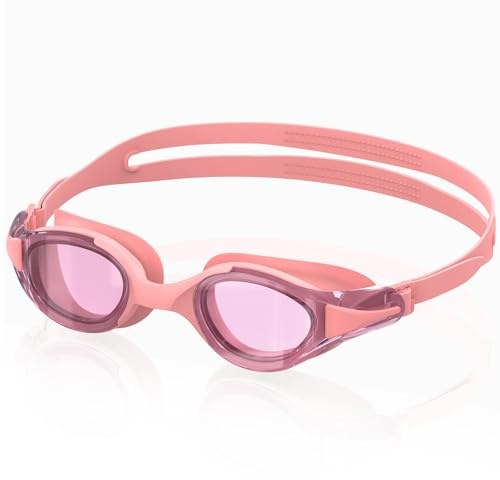 Ambienden Schwimmbrille Damen/Herren Anti-Beschlag Komfort Fit Wasserdicht | Anti-Beschlag klare Sicht, Wasserdichte Silikondichtung, UV-Schutz, Weitwinkelblick, Verstellbarer Komfort Fit