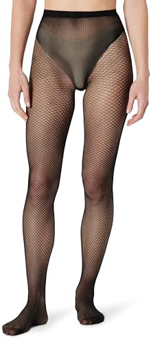 Amazon Essentials Medias de Rejilla Mujer, 2 Pares, Negro, XL