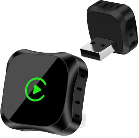 GEEKERA CarPlay Wireless Adapter für Apple, 2026 Upgraded mini Car Play Dongle via USB A/C, Konvertieren von Kabelgebunden zu Kabellos, Plug and Play, Schneller & Stabiler für iPhone IOS 12+