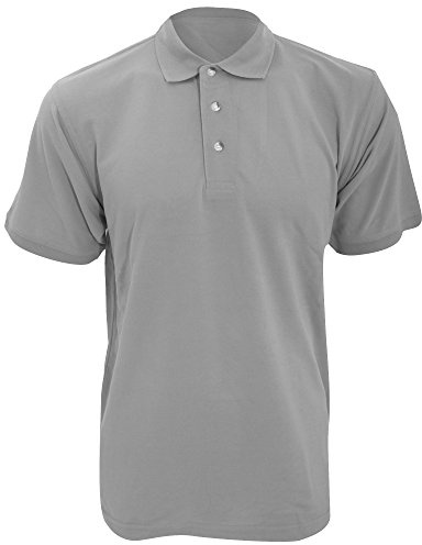 Kustom Kit Workwear Mens Short Sleeve Polo Shirt (L) (Heather Grey)