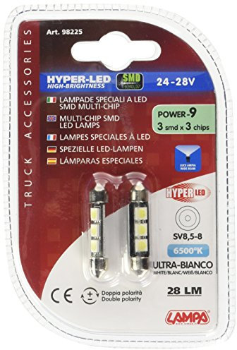 Lampa 98225 Coppia Lampade Siluro, Bianco