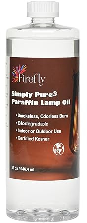 Firefly - Paraffin Lamp Oil 32 oz - Smokeless Indoor Fuel