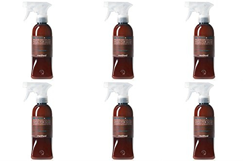 Method 6 PACK) - Wood Polish Spray Almond PACK Bundle, 354ml