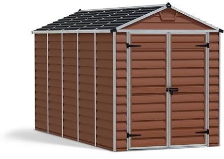 CANOPIA by Palram Abri de Jardin en Kit Skylight 7m², Cadre en Aluminium, Panneaux en Polycarbonate, Ambre