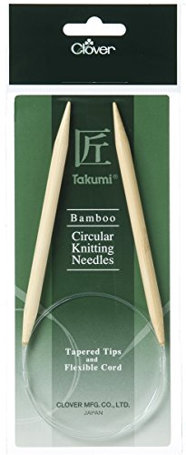 Clover Takumi Bamboo: Knitting Pins: Circular: 100cm x 7.00mm, Wood, 100x0.7x0.7 cm