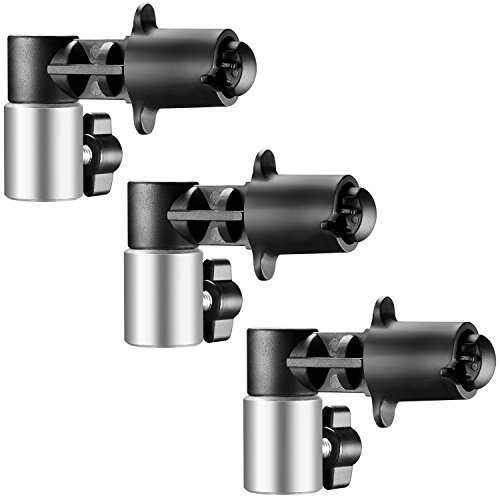 NEEWER 3 Pack Reflector Holder Backdrop Clamp, Sturdy Aluminum Alloy Photography Reflector Disc Holding Positioning Clamp Mount Adapter for Light Stand with 5/8 Stud, RF-NA-2