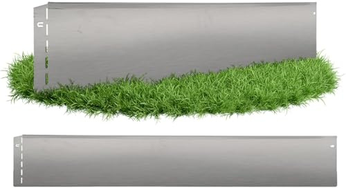 GartenAZ Rasenkante Metall feuerverzinkt 103x13cm, Nutzlänge 25 m | Flexible Rasenbegrenzung aus Stahlblech für saubere Rasen- & Beetabgrenzung, Beeteinfassung Kante, robust & langlebig