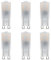 Noobibaba G9 LED Bulbs 2.5W, G9 2.5W LED Bulbs Warm White 2700K, 220-240V Capsule Lamp Non-Dimmable for Bedroom Bathroom Lights 6-Count