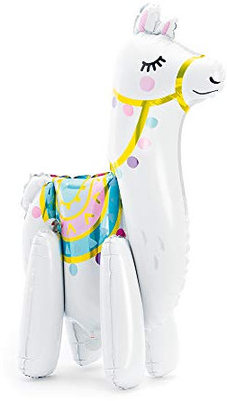 Folienballon Lama 39x61cm Partydekorationen Weiß