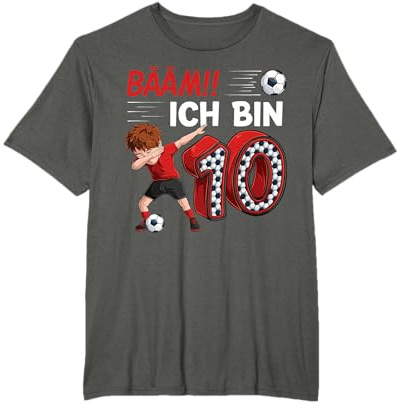 10. Geburtstag Junge Fussball 10 Jahre Fußballer Geschenk T-Shirt