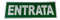 Vetrineinrete® Cartello entrata plastifica con biadesivo targa per porta segnaletica interna 30.5x10 cm D2