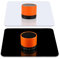 PULUZ 30 cm weißer & schwarzer Acryl-reflektierender Display-Tisch Hintergrund für kleine Produkte, Tischplatte, Fotografie, Schießen