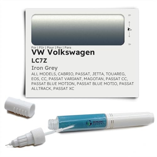 Genuine Colors Lackstift IRON GREY LC7Z Kompatibel/Ersatz für VW Volkswagen Grau