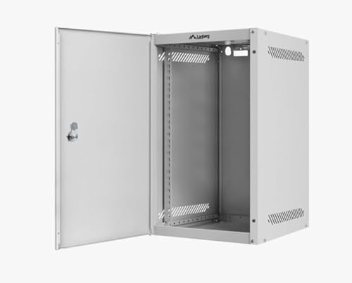LANBERG Armario Klemme 10 9U 280 x 310 Metallpuerta, Grau, Paket Plano WF10-2309-00S