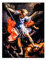 NONBER Erzengel Michael Destroys The Demon Painting Poster Leinwand Kunst Poster und Wandkunst Bild Druck Moderne Familie Schlafzimmer Dekor Poster 40,6 x 50,8 cm (ungerahmt)