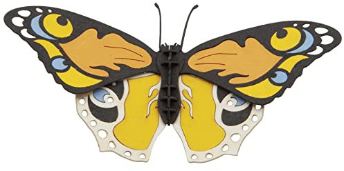 Fridolin 3D Papiermodell Bunter Schmetterling