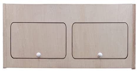 Wohnwagen Oberschrank Wohnmobil 80cm x 35cm x 35cm Camper Hängeschrank Birkensperrholz Trennwand Möbel Stauraum Leichtgewichtig Unbehandelt Soft-Close Druckknöpfe Vorgebohrte Löcher Befestigungssatz