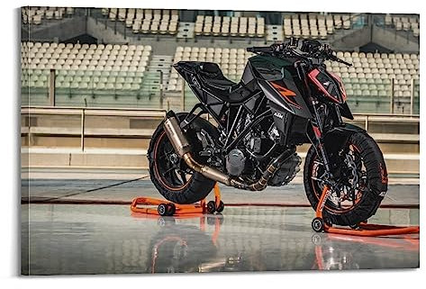 ALTUY Motorrad-Poster für KTM 1290 Super Duke R Motorrad, dekoratives Gemälde, Leinwand, Poster, 50 x 75 cm