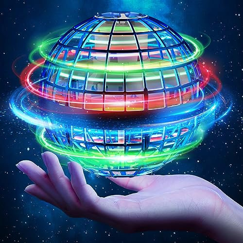 Bola Voladora Magica,Spinner Bola Voladora UFO Regalo,Juguete Volador de Bumerang con Trucos interminables (Azul)