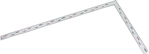 Shinwa 32589 Zimmermannswinkel 50x25 cm mit 8 Skalen - by FAMEX (12561) - Messwinkel, Winkelmesser, Schreinerwinkel - Made in Japan