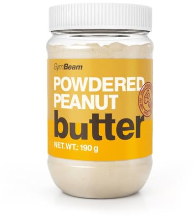 GymBeam Burro di Arachidi in Polvere 190g, Farina di Arachidi senza Olio di Palma, Prodotti Vegani, Ricco di Proteine, a Basso Contenuto di Grassi, 100% Senza Glutine