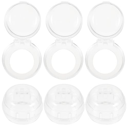 SAFIGLE 6-Stück Schutzhülle für Kinder-schlüsselschalter - Herdknopfabdeckungen für Kindersicherheit - Türknauf - Kindersicherung - Herdsicherung - Kindersicherung Ofenknopfabdeckungen - Zubehör - Pla