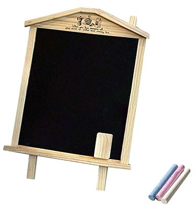 EXCEART 36x26cm Holz Message Board Dekorative Tafel Stand Verschleißfest Für Shop Decor