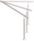 Sellon24® Edelstahl Eingangsgeländer Treppengeländer Handlauf Edelstahlgeländer Geländer für Treppen Wandhandlauf Außen aussen Winkel Rohr Einstellbar Treppengelaender Terrassengeländer (100cm)