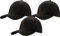 MFAZ Morefaz Ltd Set 3X Herren Baseballkappe Cap Verstellbarer Riemen Baseball Mütze (DE/NL/SE/PL, Alphanumerisch, Einheitsgröße, Einheitsgröße, Black) (DE/NL/SE/PL, Alphanumerisch, M, XL, Black)