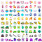 Vifcotlyp 100PCS Cute Shoe Charms, Different Shoes Charm Kawaii Cartoon Shoe Charms Non-repeat Shoe Charms Random Charms for Kids Girls Adults Shoes Wristband Clogs Slides Party Gifts (100)