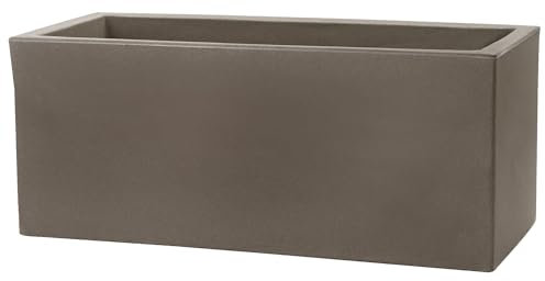 Vaso 60x25x25cm in Resina Schio Cassa Essential 60 Cappuccino