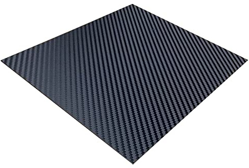 JINFEUGE Grueso 6Mm7Mm8Mm9Mm10Mm12Mm15Mm20Mm Plancha Fibra Carbono Placa Fibra Carbono Sarga Mate 150X150Mm/15Mm