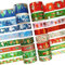 Fyfjur 16 Rollen Washi Tape Weihnachten, Weihnachten Washi Tape Set Selbstklebendes, Klebeband Bunt für DIY Weihnachten Handwerk, Scrapbooking, Geschenkverpackung (10MM, 15MM, 20MM, 25MM)