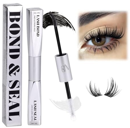 Bond and Seal Strong Hold Eyelash Adhesive Waterproof Cluster Lashes Glue Long Lasting DIY Lash Extensions at Home Lash Bond and Seal Eyelash Glue Y2K Individuals Lashes Glue by Mavphnee