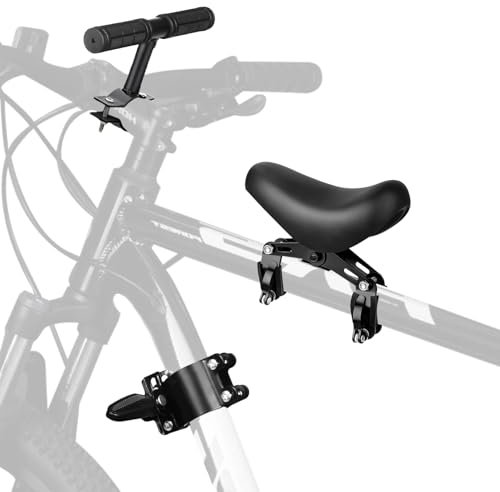 QUTHZZHY Siège de Vélo pour Enfant, Siège de Vélo Monté à l'avant pour Avant Enfants, avec Pédale et Poignée, Selle Velo Enfant est Compatible avec Les VTT, Convient pour Les Enfants de 2 à 6 Ans