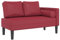 Wenjingqi-4007568 Schlafsofa mit Kissen, Kunstleder, Rot
