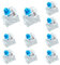 Desenda 10 PCS Blue Switch Replacement 3 PIN Blue Mechanical Keyboard Switches Clicky Accurate Typing, Dustproof Keyboard Switch for LED Keyboard, Mechanical Gaming Keyboard